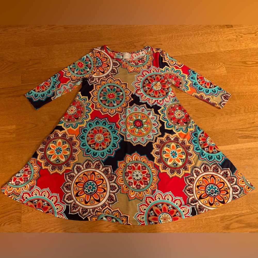 HerShe Women’s Loose Fitted Long Sleeve Tunic Top Dress Size small